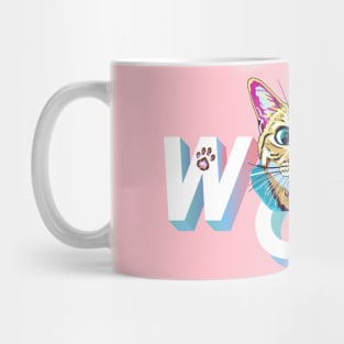 Surprised Cat "WOW" Mug